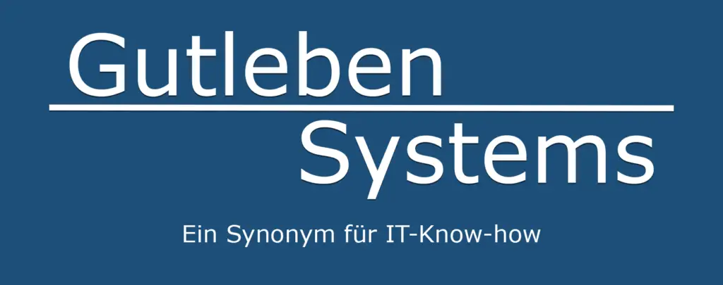 Gutleben Systems LOGO WH Blue BG